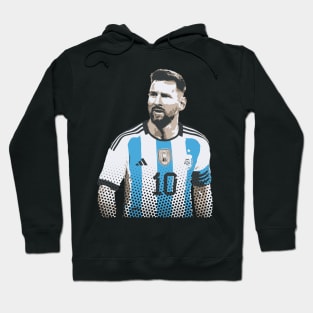 Messi Tribute - Lionel Soccer Player Goat Messi - Ronaldo Soccer Mbappe Messi Argentina Maradona Michael Jordan Inter Miami Ronaldinho Argentina Cristiano Ronaldo - 10 - Barcelona vs real Madrid - World Cup - Mundial de Futbol Hoodie